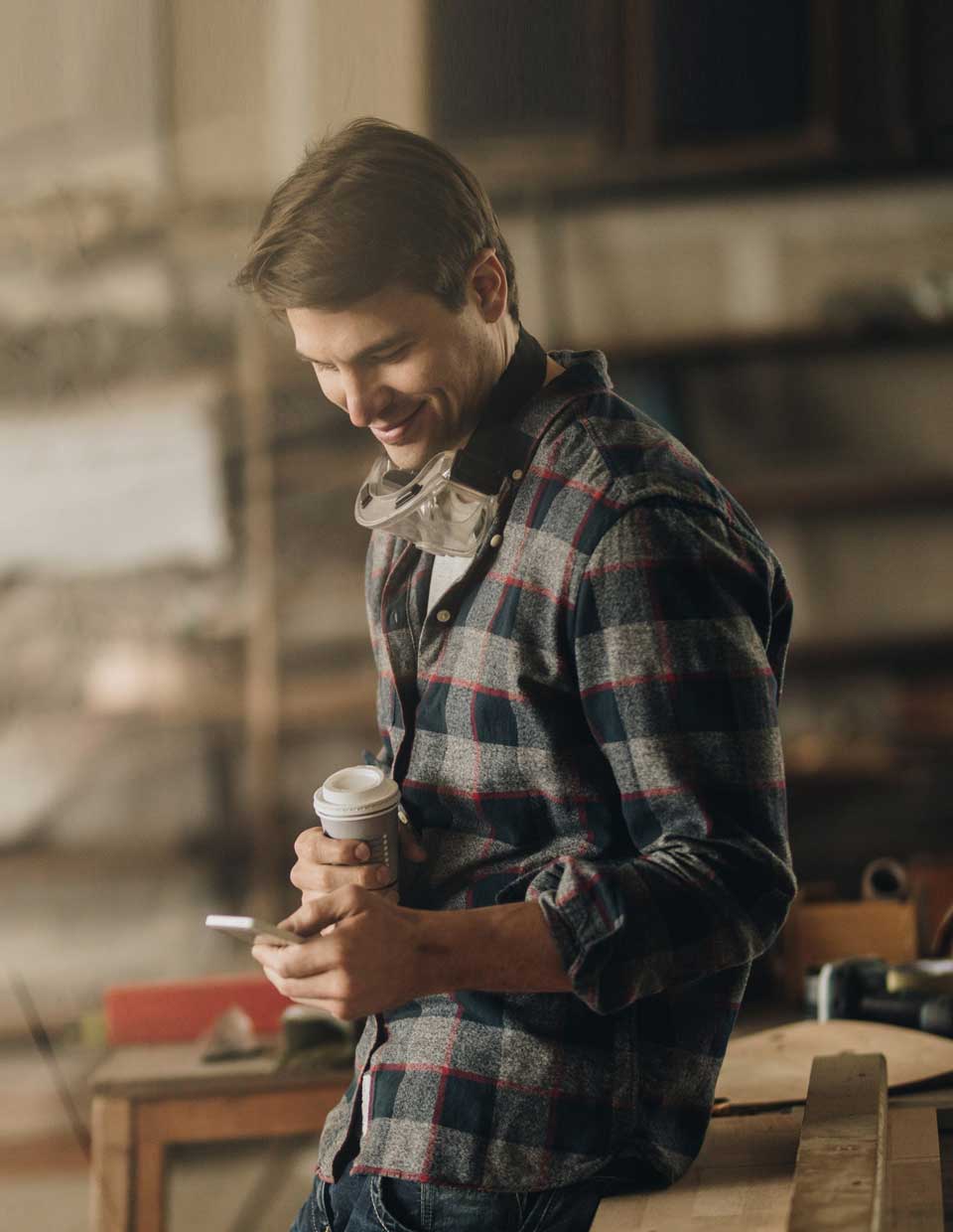 man using home equity line of credit to make home improvements